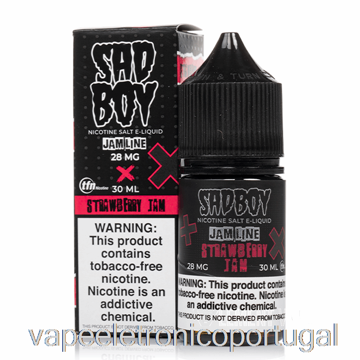 Vape Eletrônico Geléia De Morango - Sais Sadboy - 30ml 28mg